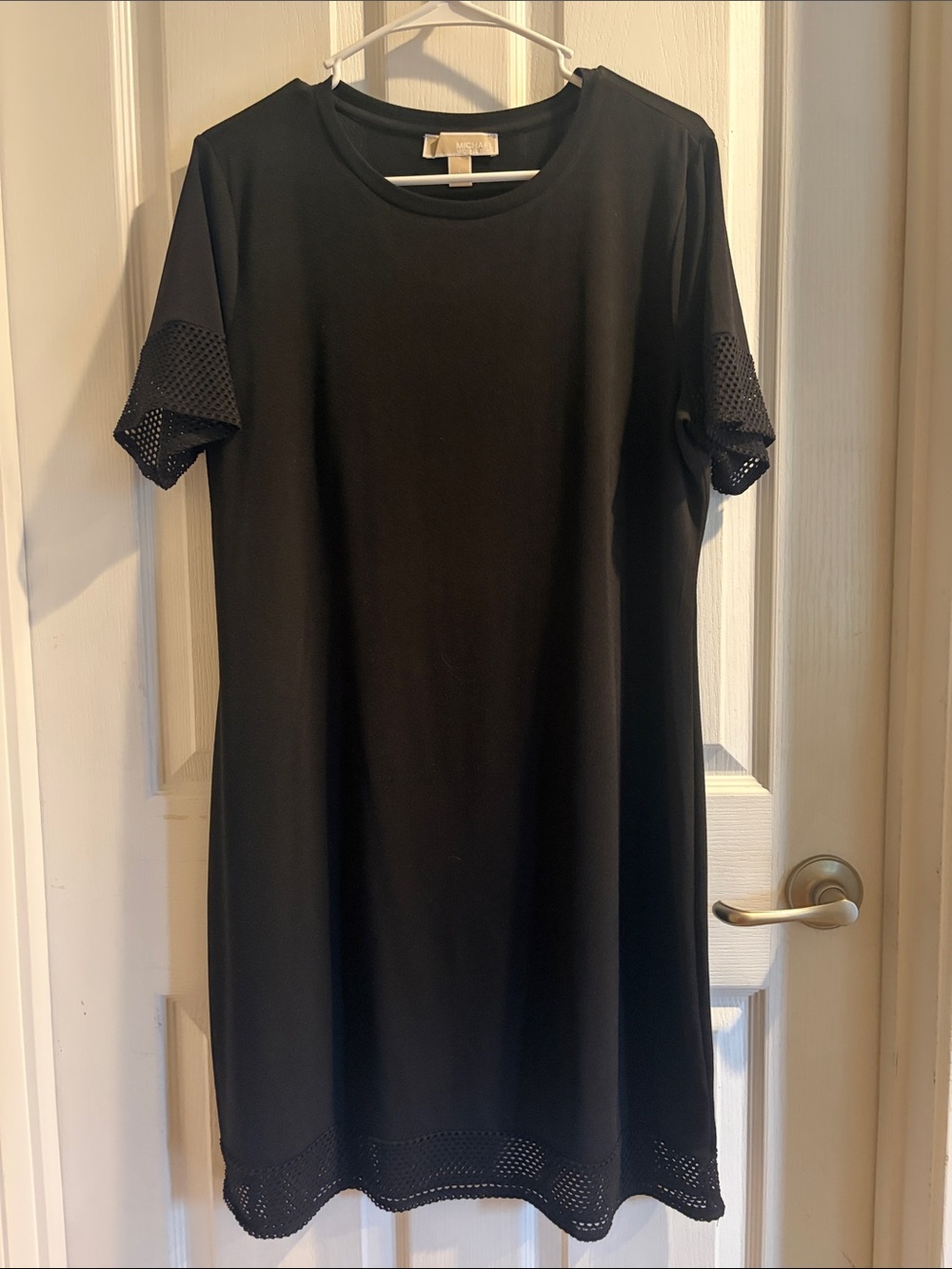 Michael Michael Kors Black Dress with Mesh Trim